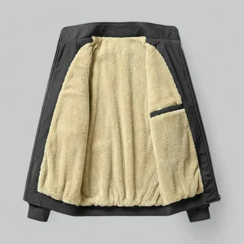 Cozy Men's Jacket with Soft Fleece Lining