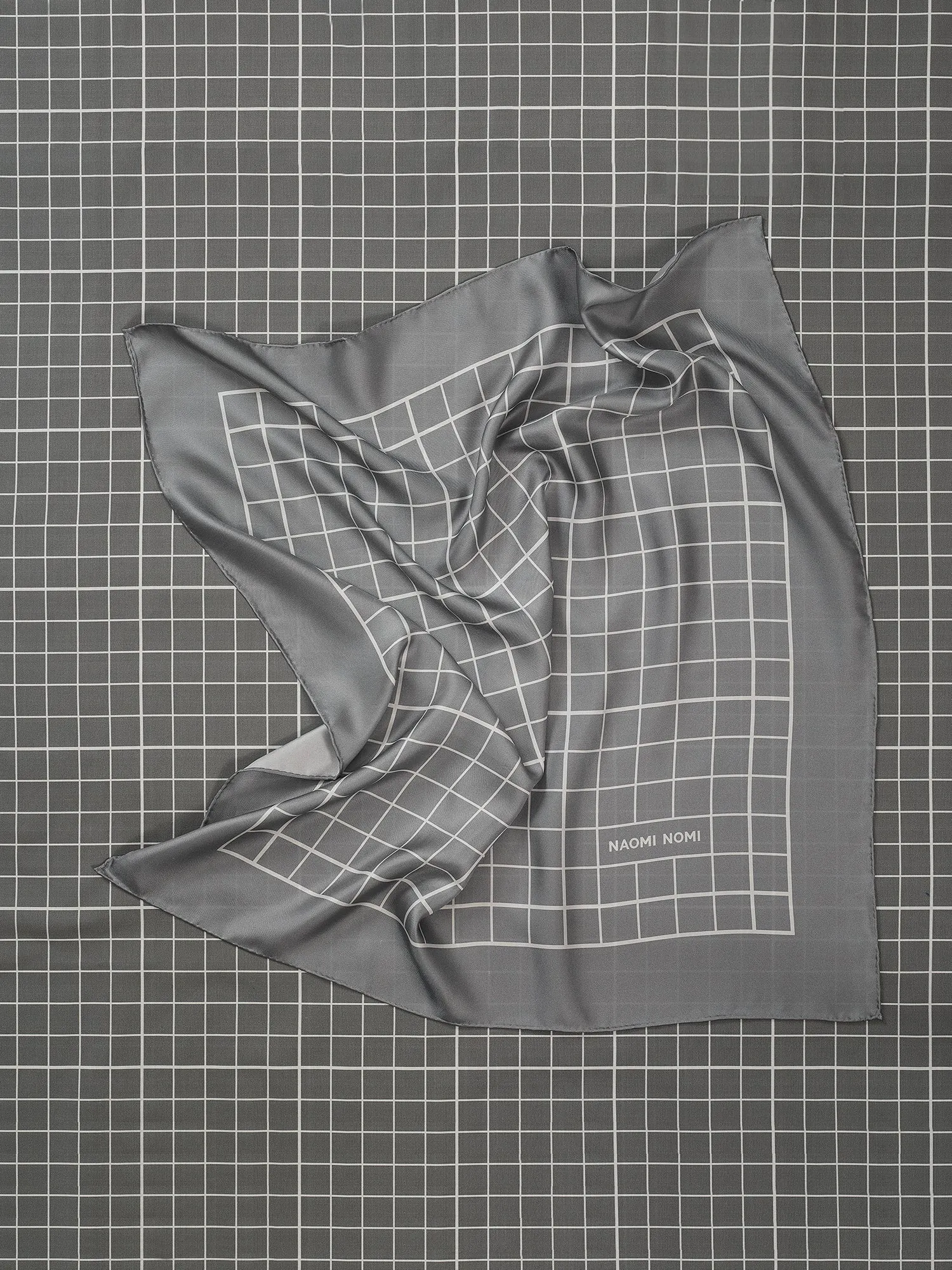 Cutting Mat Scarf (Grayscale Silk)