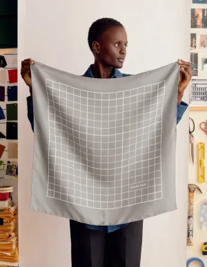 Cutting Mat Scarf (Grayscale Silk)
