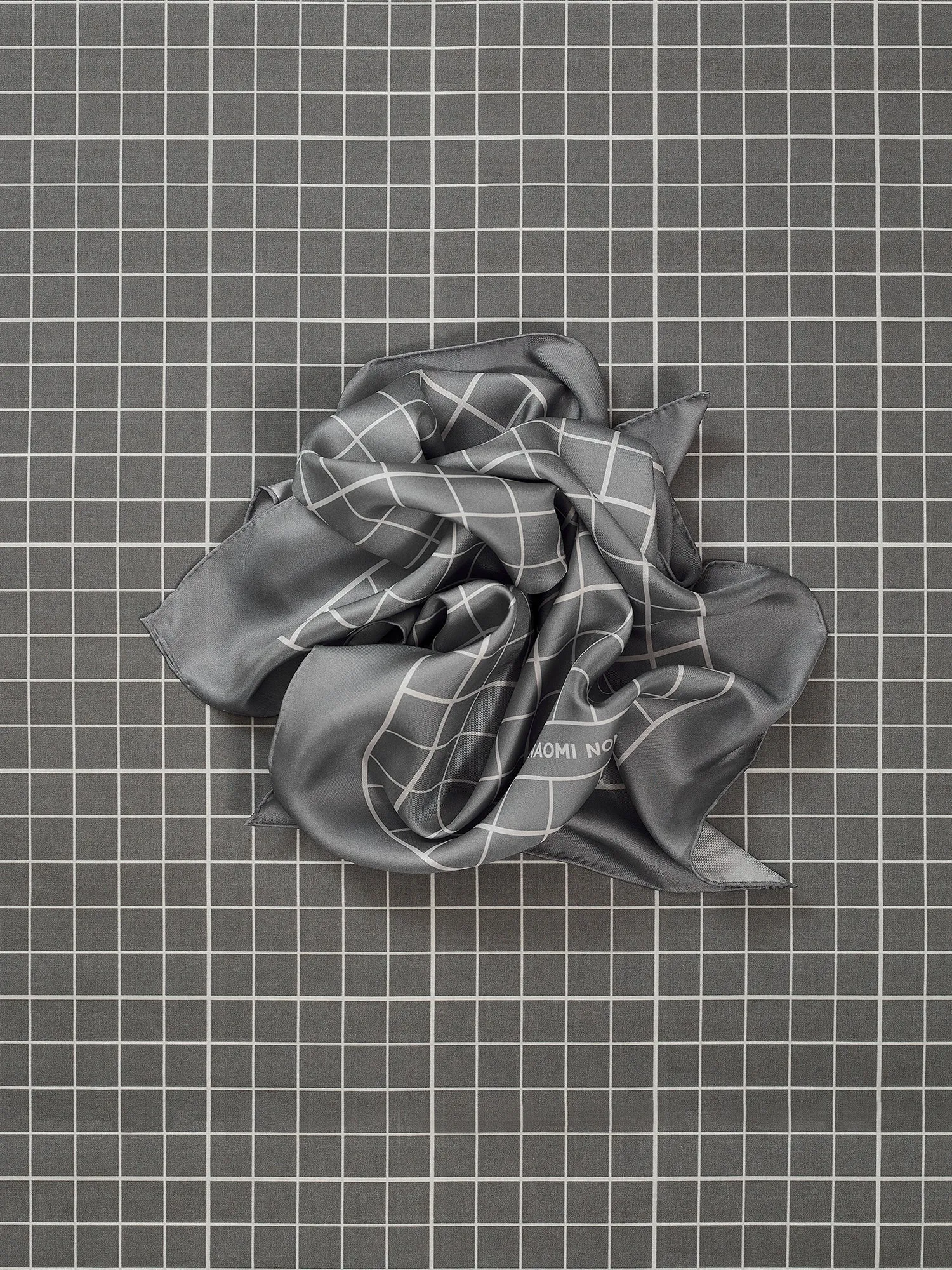 Cutting Mat Scarf (Grayscale Silk)