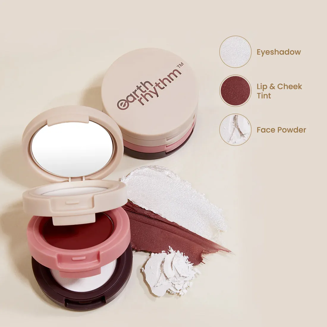 DAB SET GO 3-IN-1 FACE PALETTE