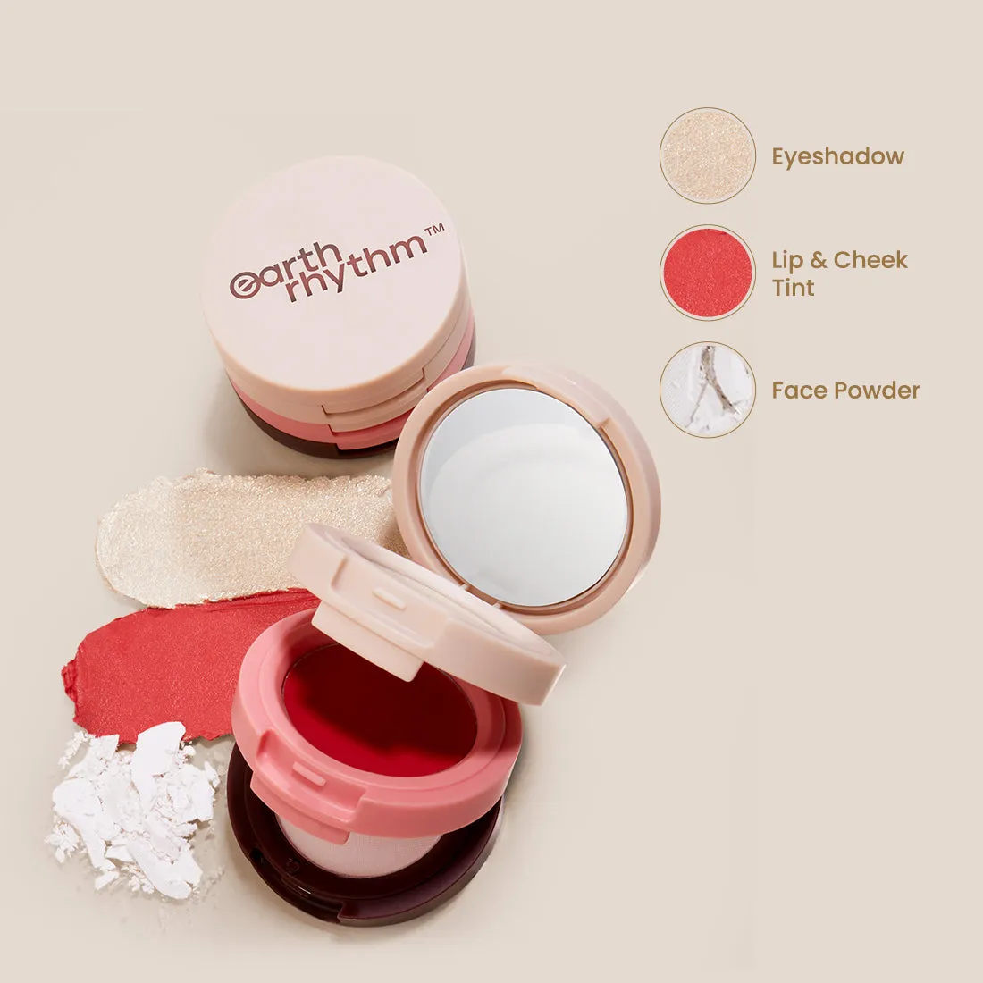 DAB SET GO 3-IN-1 FACE PALETTE