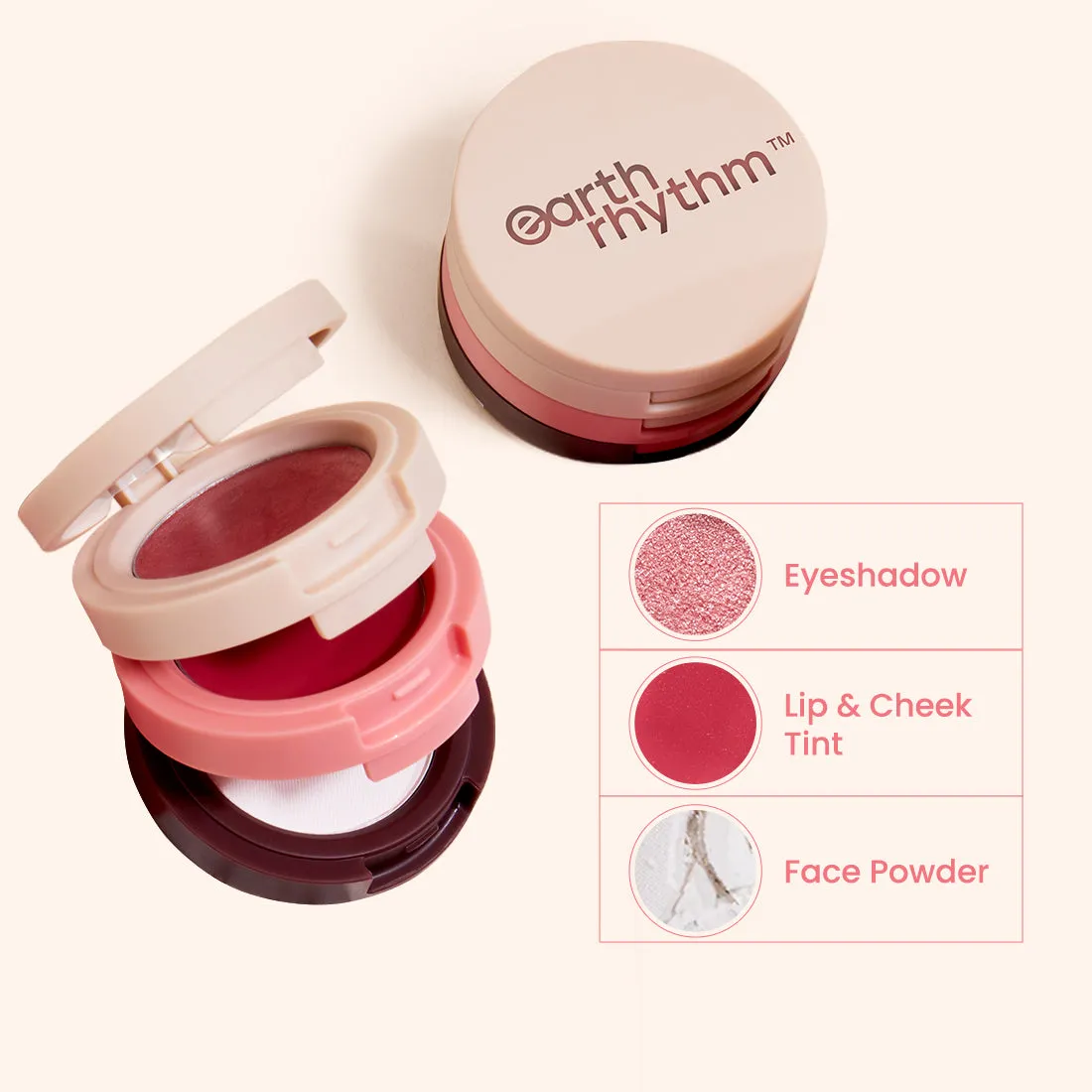 DAB SET GO 3-IN-1 FACE PALETTE