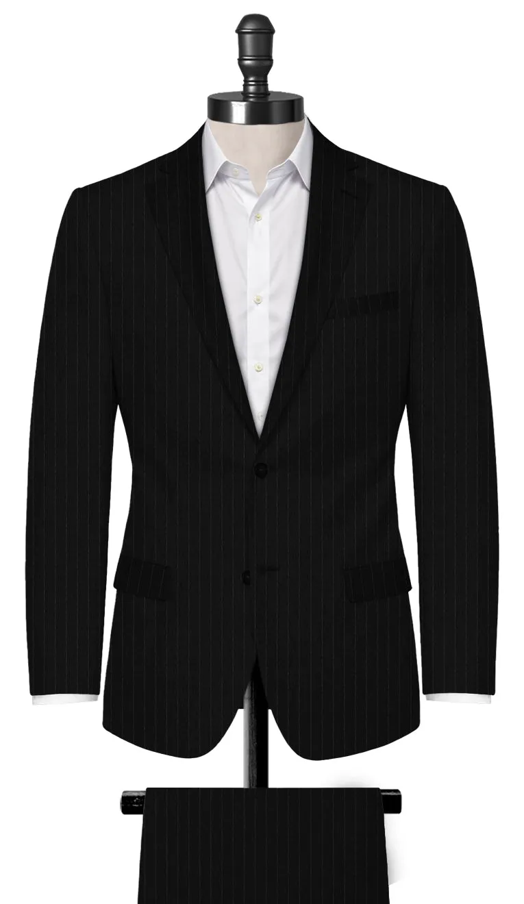 Dark Grey Chalk Stripe Suit
