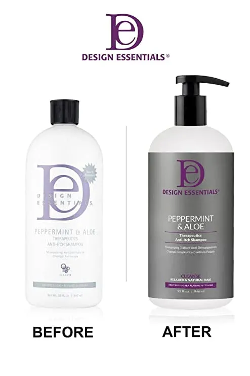 Design Essentials Peppermint & Aloe Therapeutics Anti-Itch Shampoo