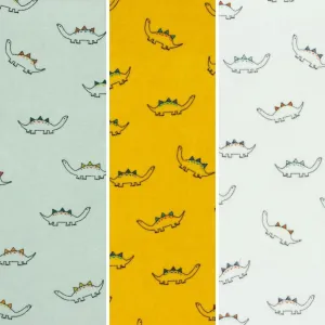 Dinosaurs Nicky Velour Fabric