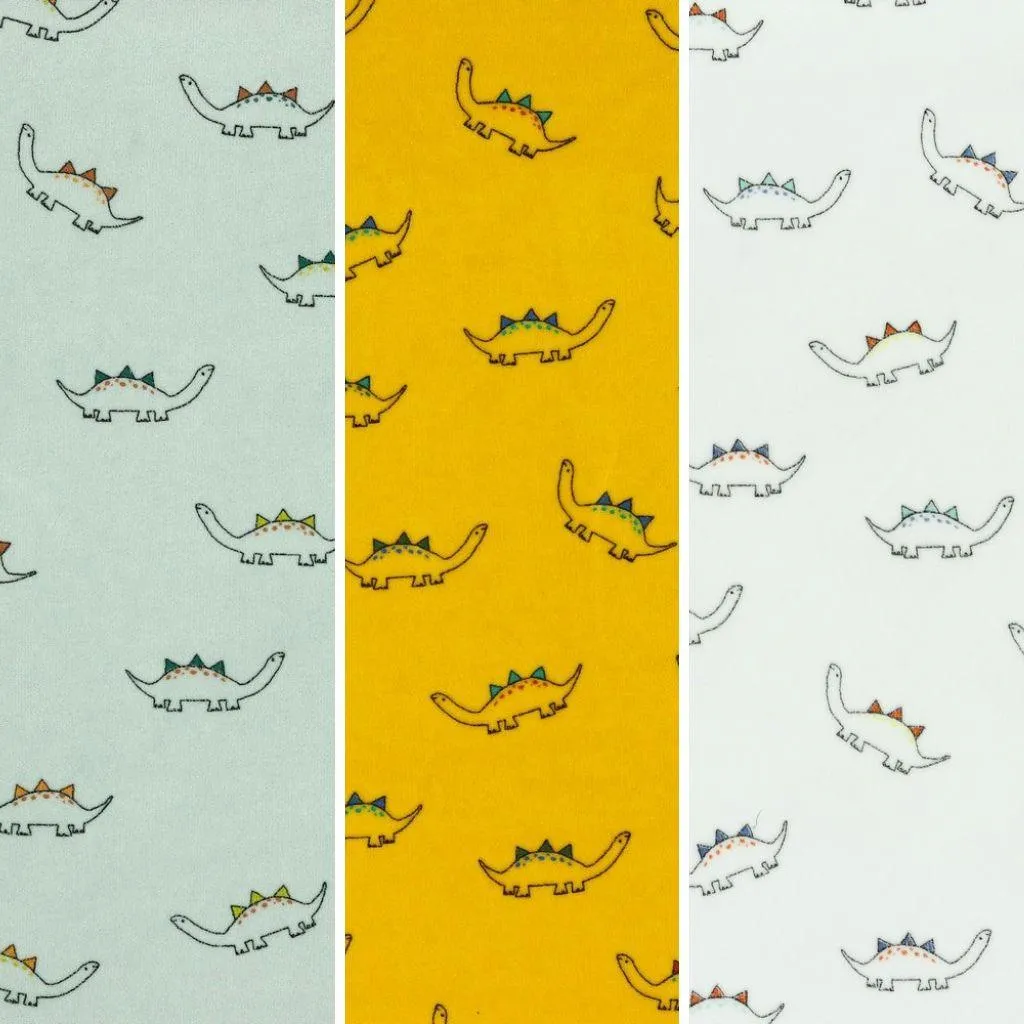 Dinosaurs Nicky Velour Fabric