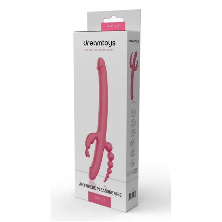 Dreamtoys Essentials Anywhere Pleasure Triple Vibe Pink