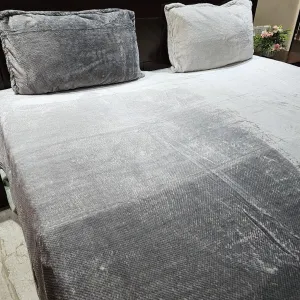 Dual Shaded Gray Warm Bedcover