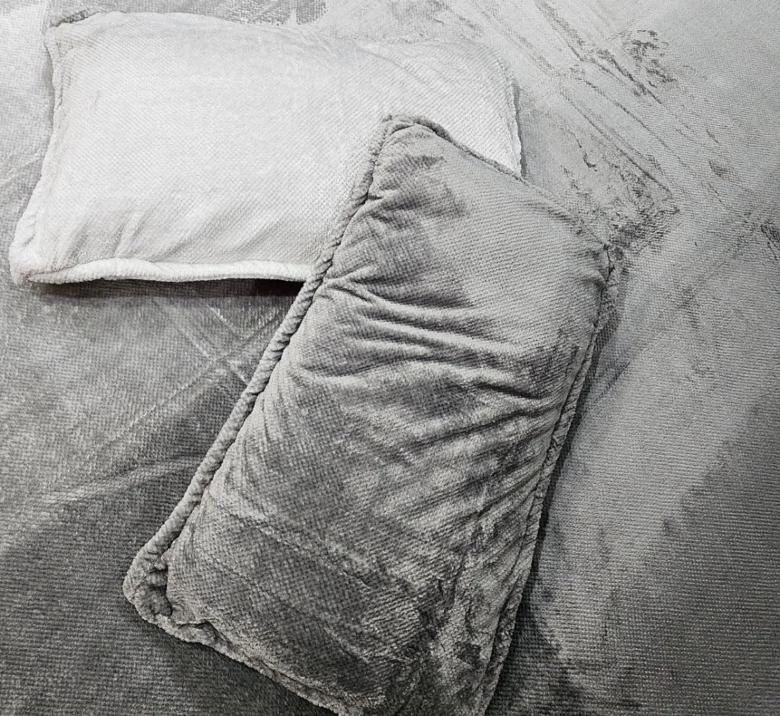 Dual Shaded Gray Warm Bedcover