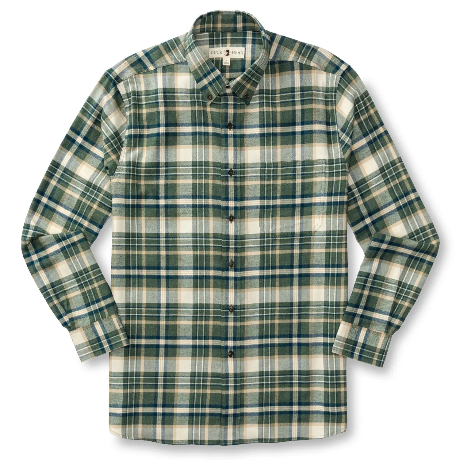Duck Head Cotton Flannel Sport Stoker Plaid Shirt