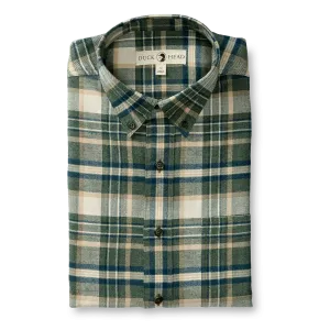 Duck Head Cotton Flannel Sport Stoker Plaid Shirt
