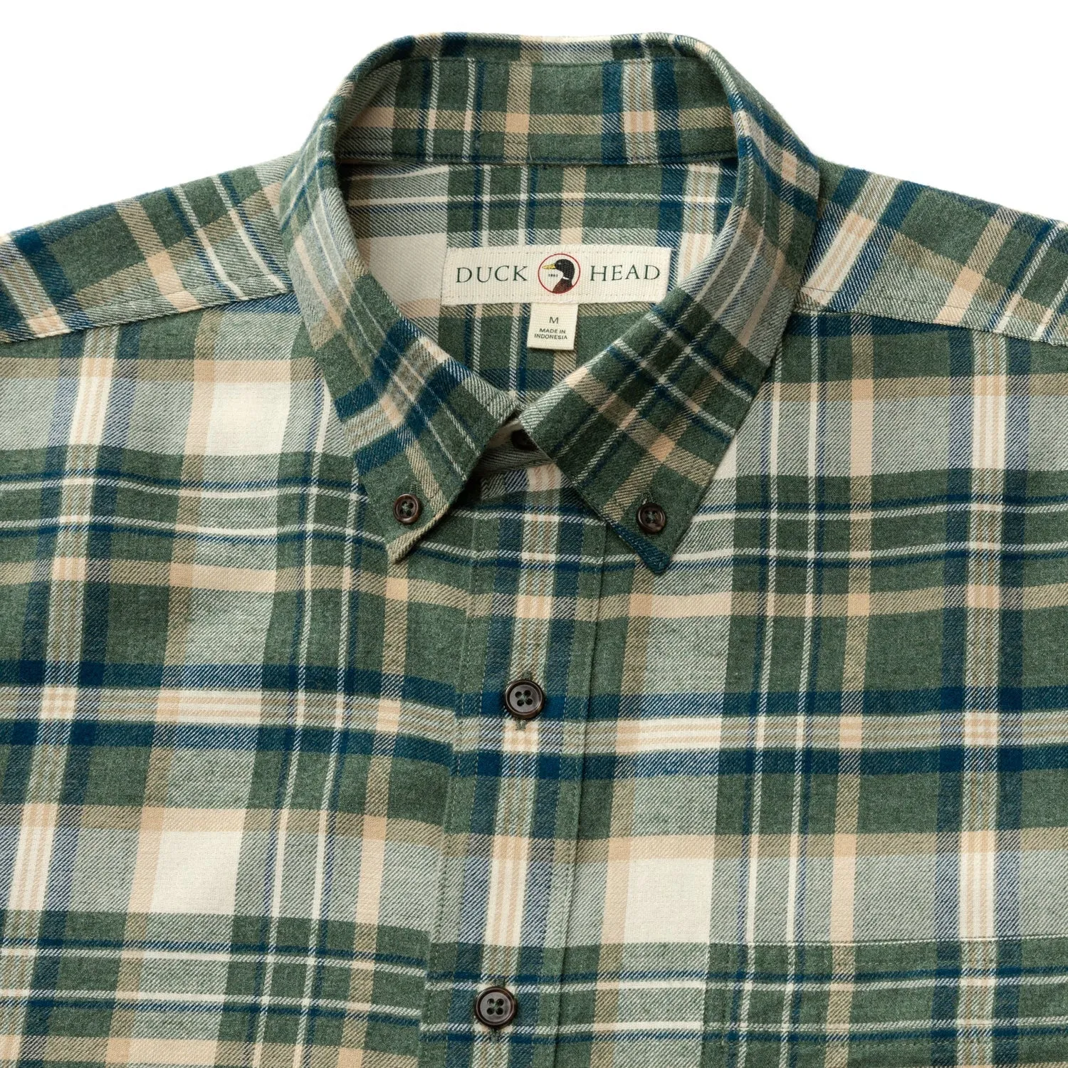 Duck Head Cotton Flannel Sport Stoker Plaid Shirt
