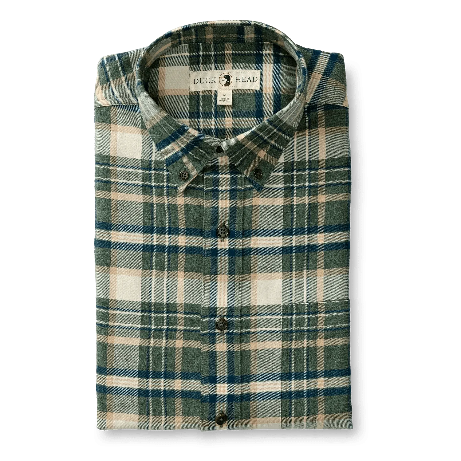 Duck Head Cotton Flannel Sport Stoker Plaid Shirt