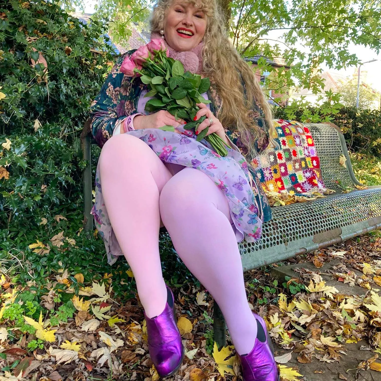 Duo Strumpfhosen - Wisteria Rose