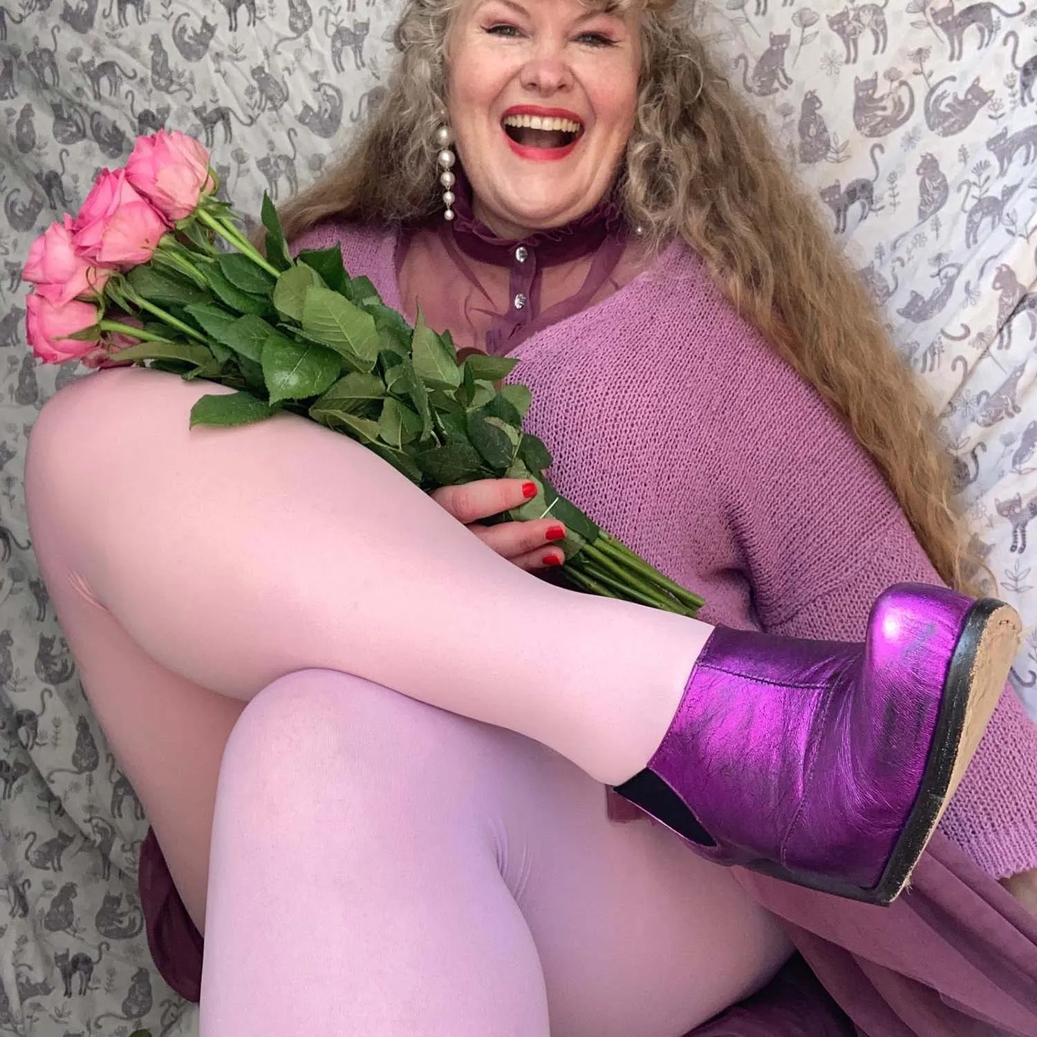 Duo Strumpfhosen - Wisteria Rose