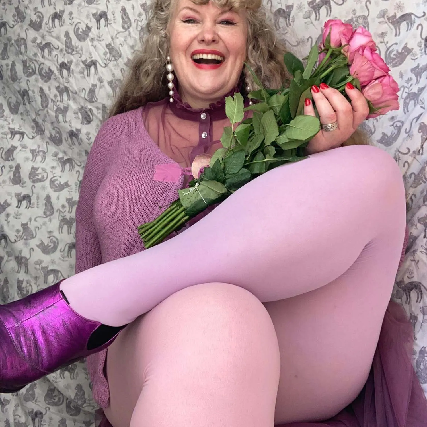 Duo Strumpfhosen - Wisteria Rose