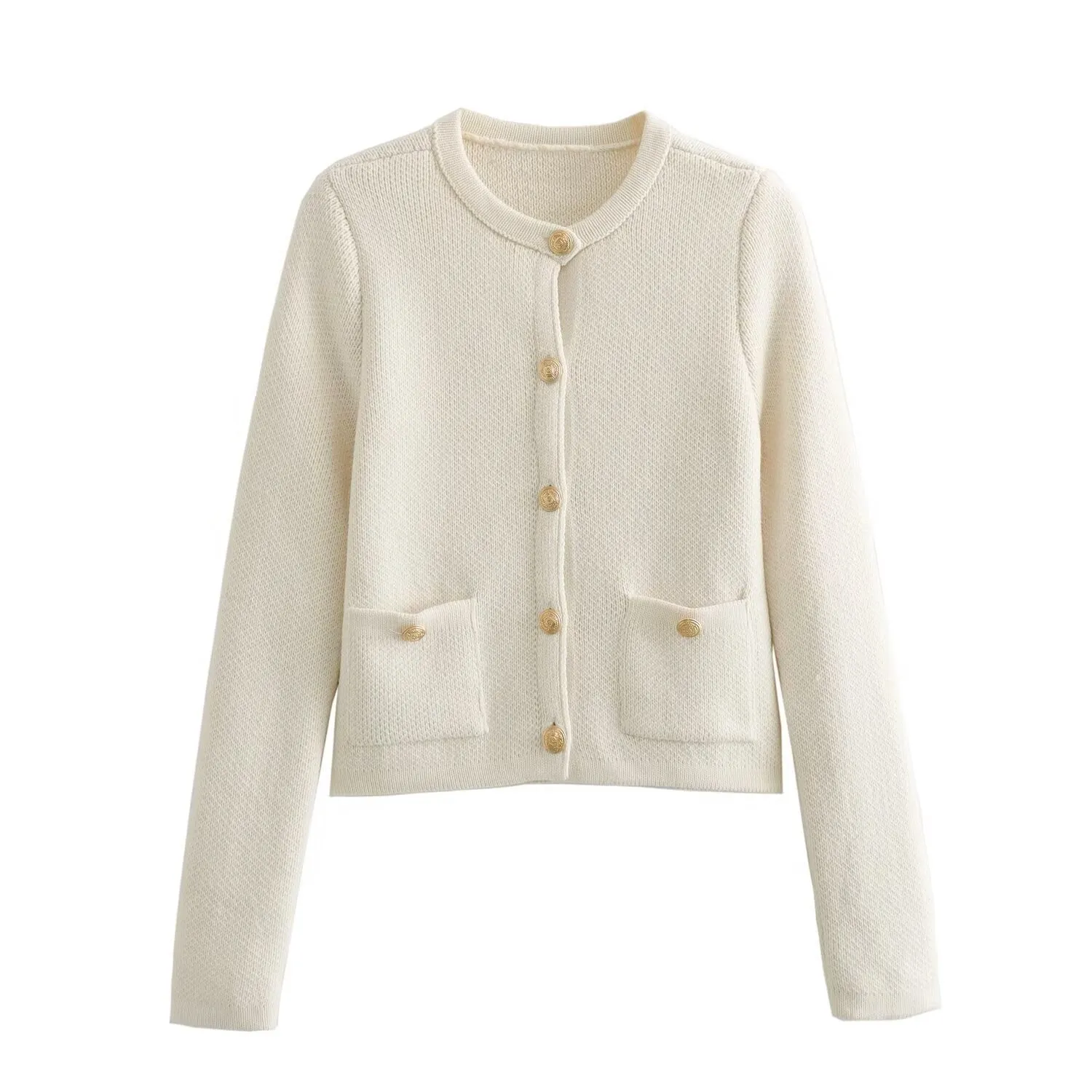 Elegant Warm Wool Knitwear Cardigan with Pockets for Women | Ideal for Winter