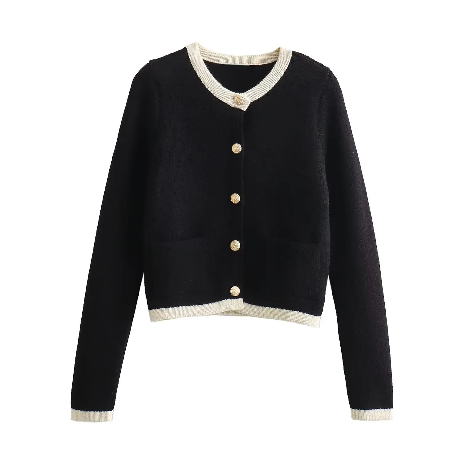 Elegant Warm Wool Knitwear Cardigan with Pockets for Women | Ideal for Winter