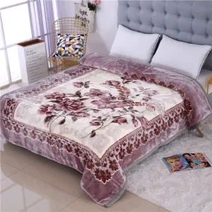 ELSTONE Home Cloudy Super Soft Fabric Mink Blanket, Luxury Ultra 2 Ply Single Bed Blanket for Heavy Winters with English Colors & Stylish Bag Packing (Pack of 1), Lightweight Color#15