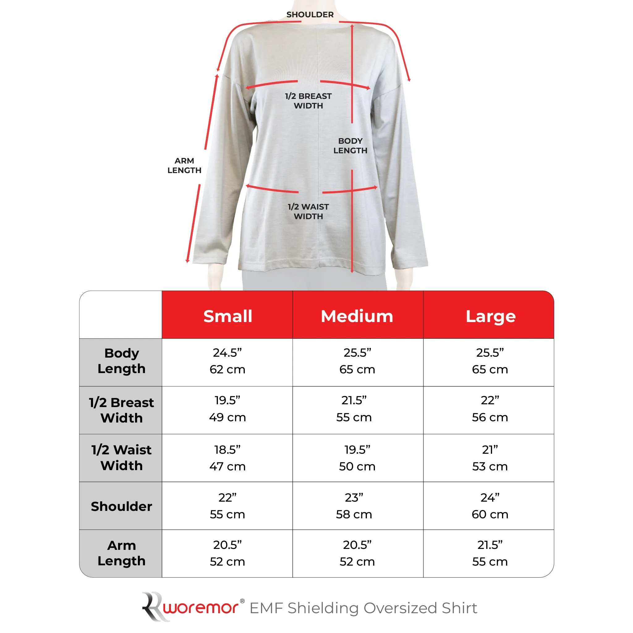 EMF Shielding Oversized Shirt