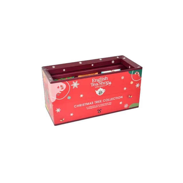 English Tea Shop - Christmas Tree Collection (6 Loose Leaf Tea Pyramid Teabags)