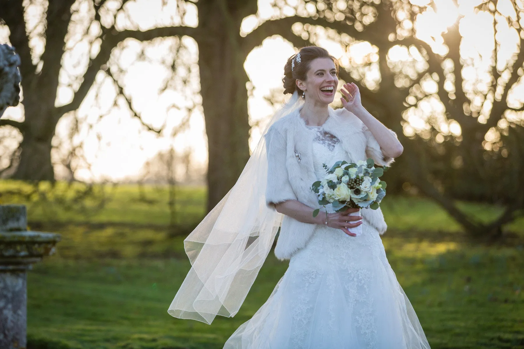 Eva-Maria, Bedfordshire - Trier hairpins and earrings