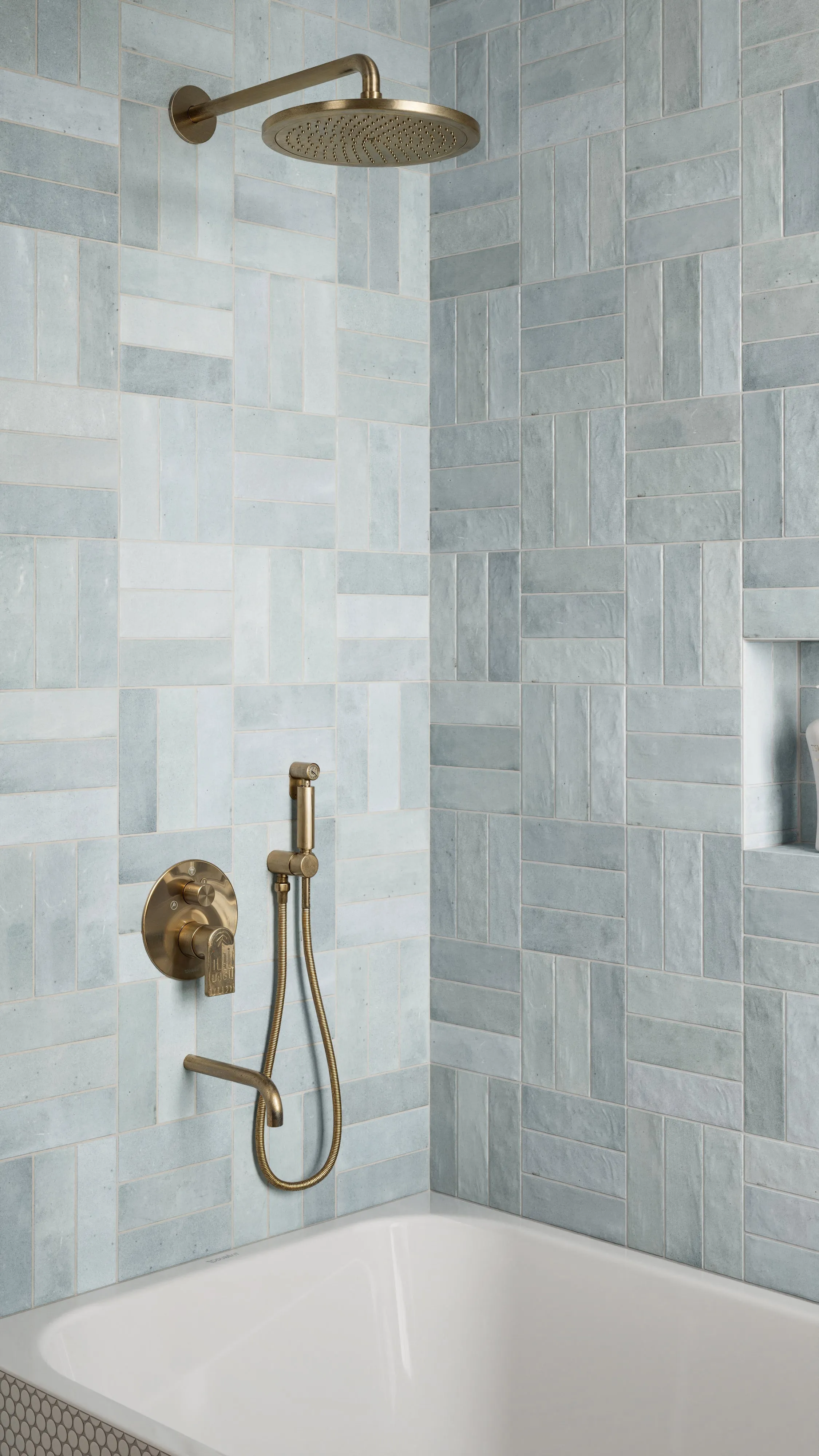 Everly 3x8 Matte Ceramic Tile in Ice