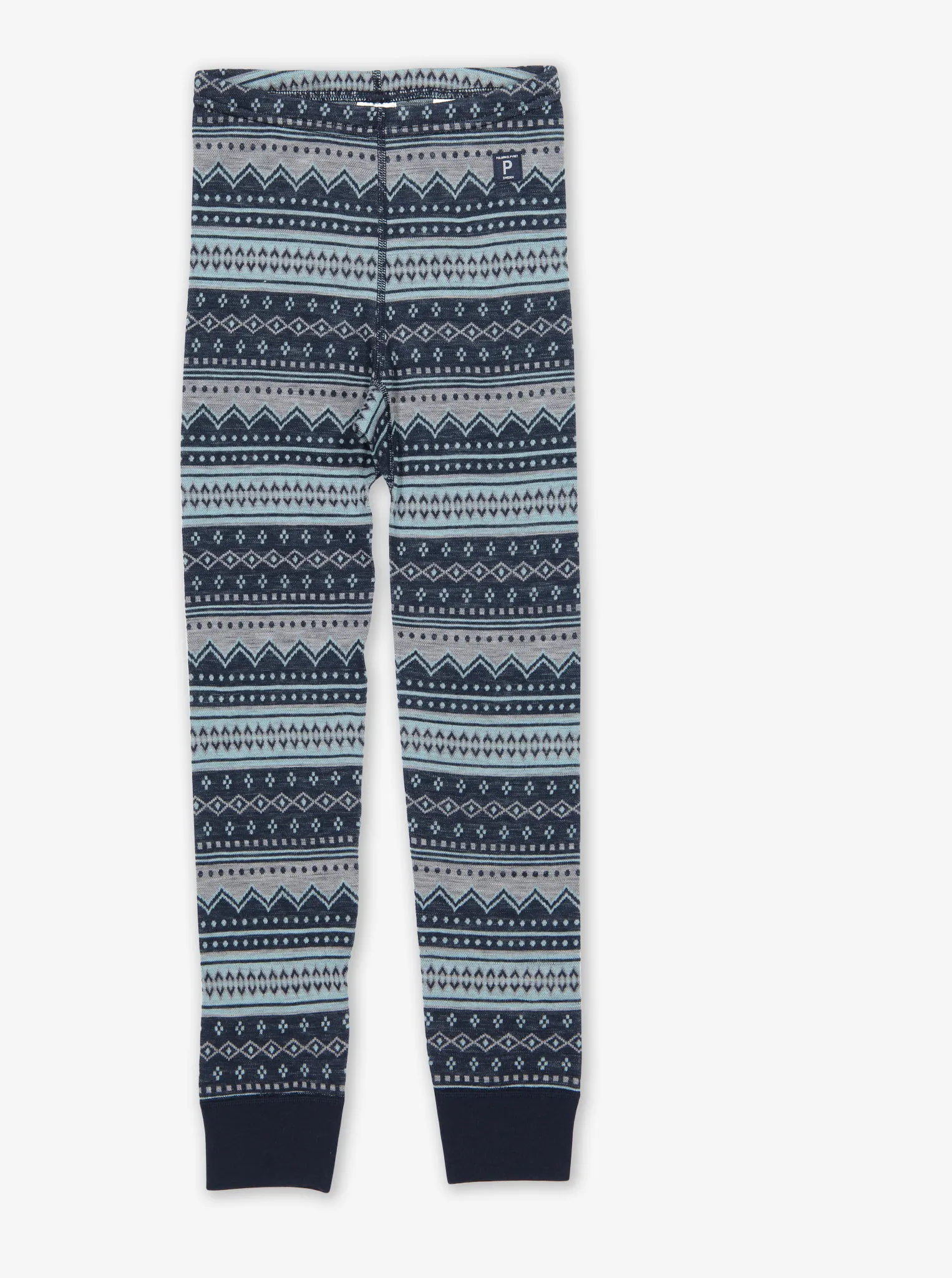 Fairisle Thermal Merino Baby Long Johns