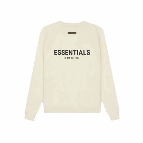 FEAR OF GOD ESSENTIALS CREWNECK "CREAM" SS21