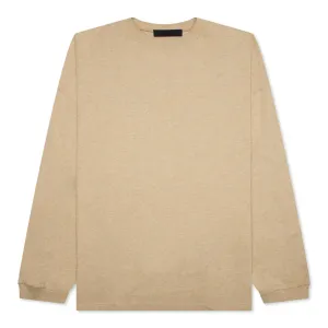 FEAR OF GOD ESSENTIALS LONG SLEEVE T-SHIRT "GOLD HEATHER" FW23