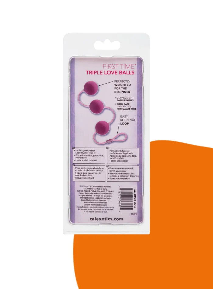 First Time TRIPLE LOVE BALLS Purple