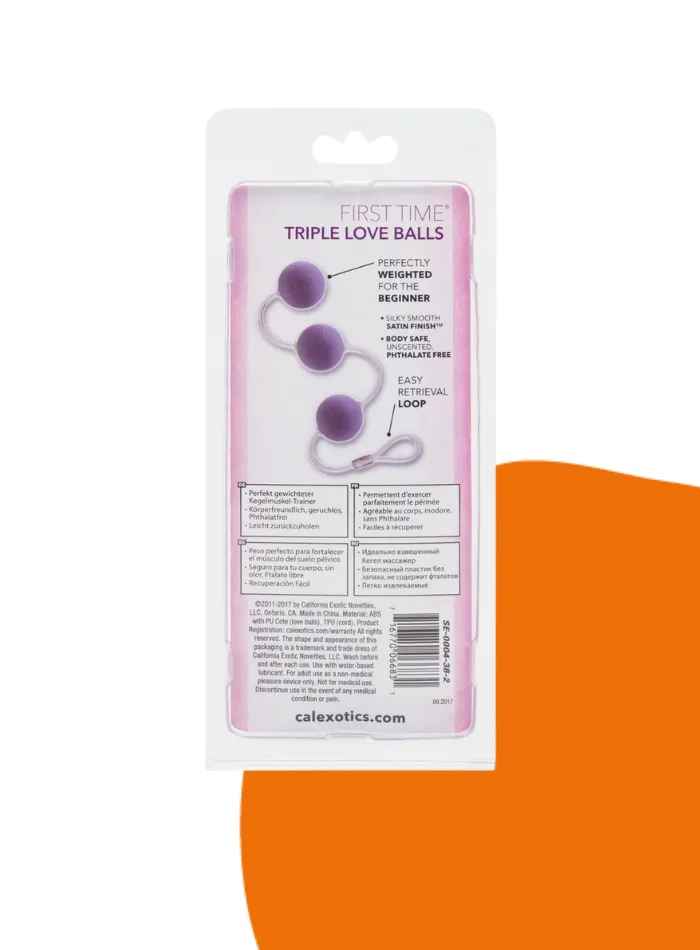 First Time TRIPLE LOVE BALLS Purple
