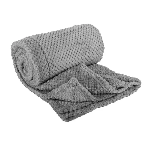 Flannel Fleece Jacquard Blanket - 125cm x 152cm