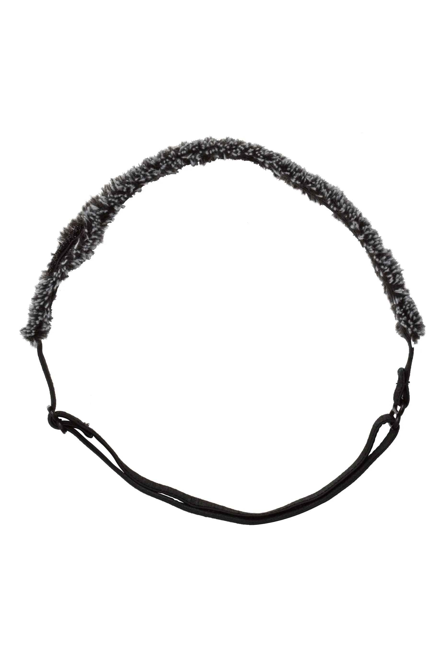 Flat Fringe Wrap - Black/White