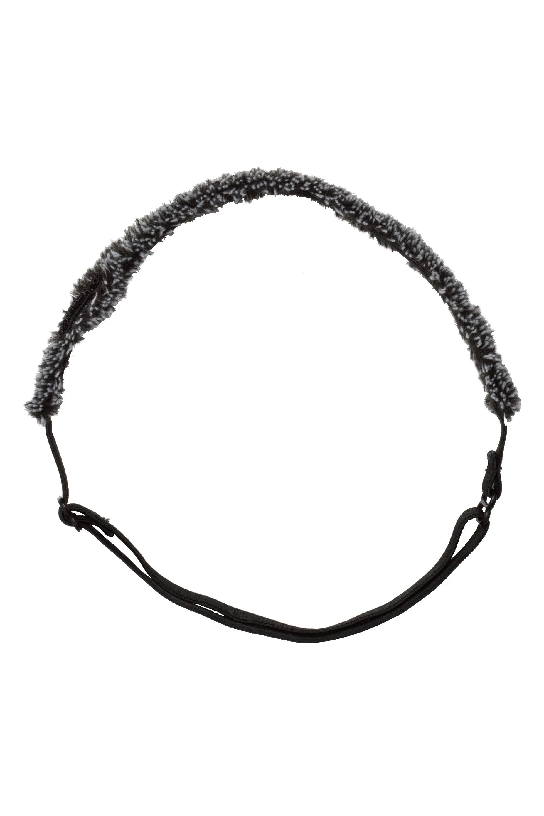 Flat Fringe Wrap - Black/White