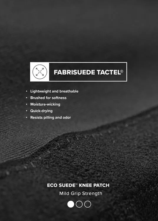 Flow Rise Knee Patch Performance Tight - Black