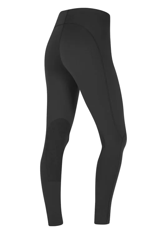 Flow Rise Knee Patch Performance Tight - Black