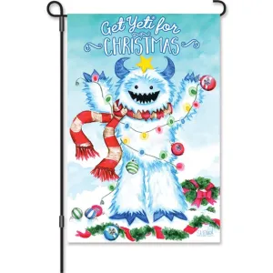 Get Yeti For Christmas Garden Flag