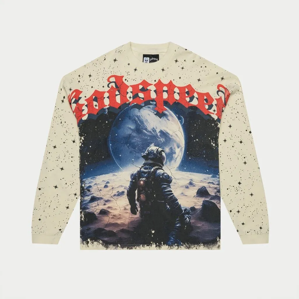 Godspeed No Looking Back Ls T-shirt - CREME