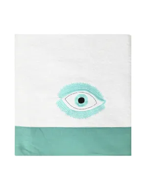 Green Eye Beach Towel