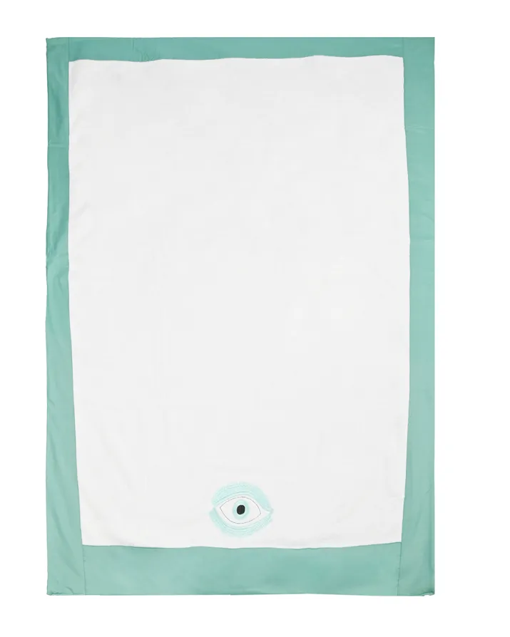 Green Eye Beach Towel