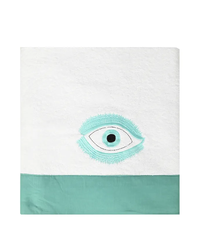 Green Eye Beach Towel