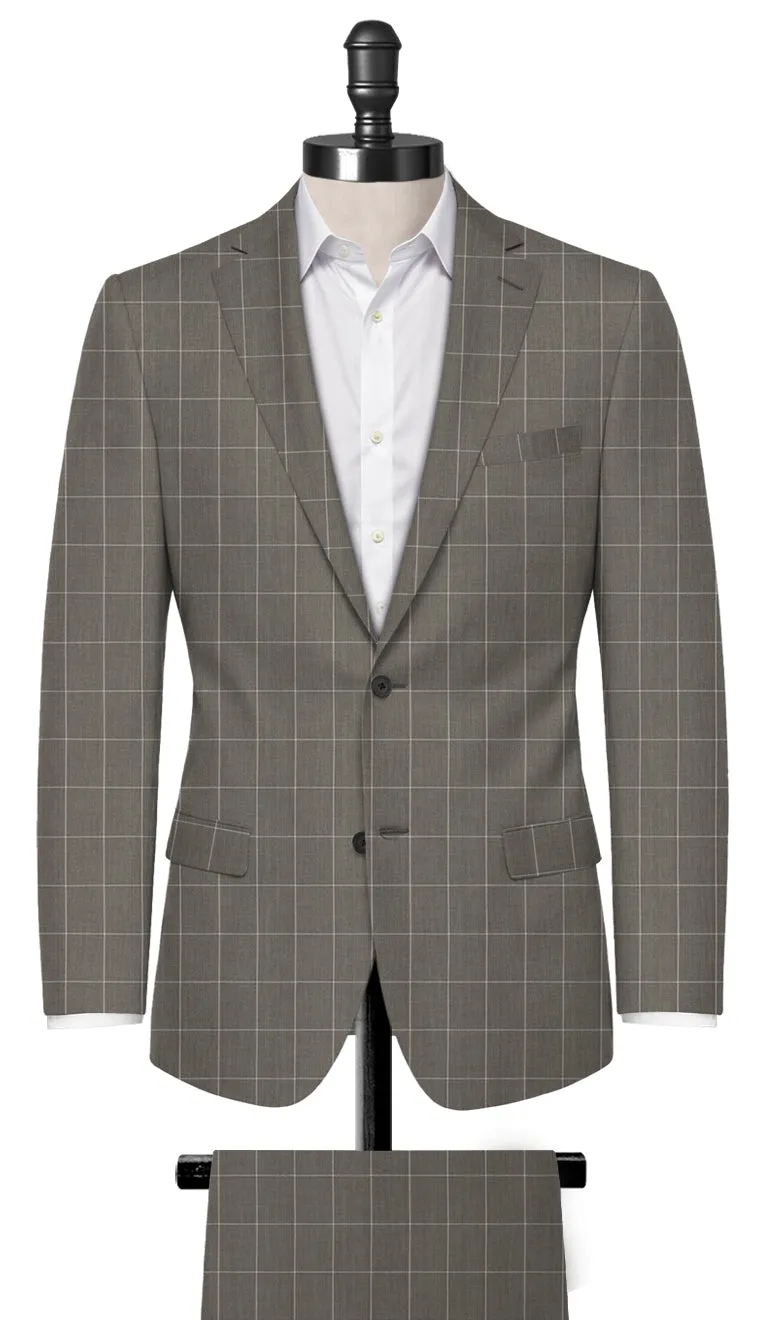 Grey window Pane Suit