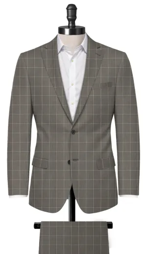 Grey window Pane Suit