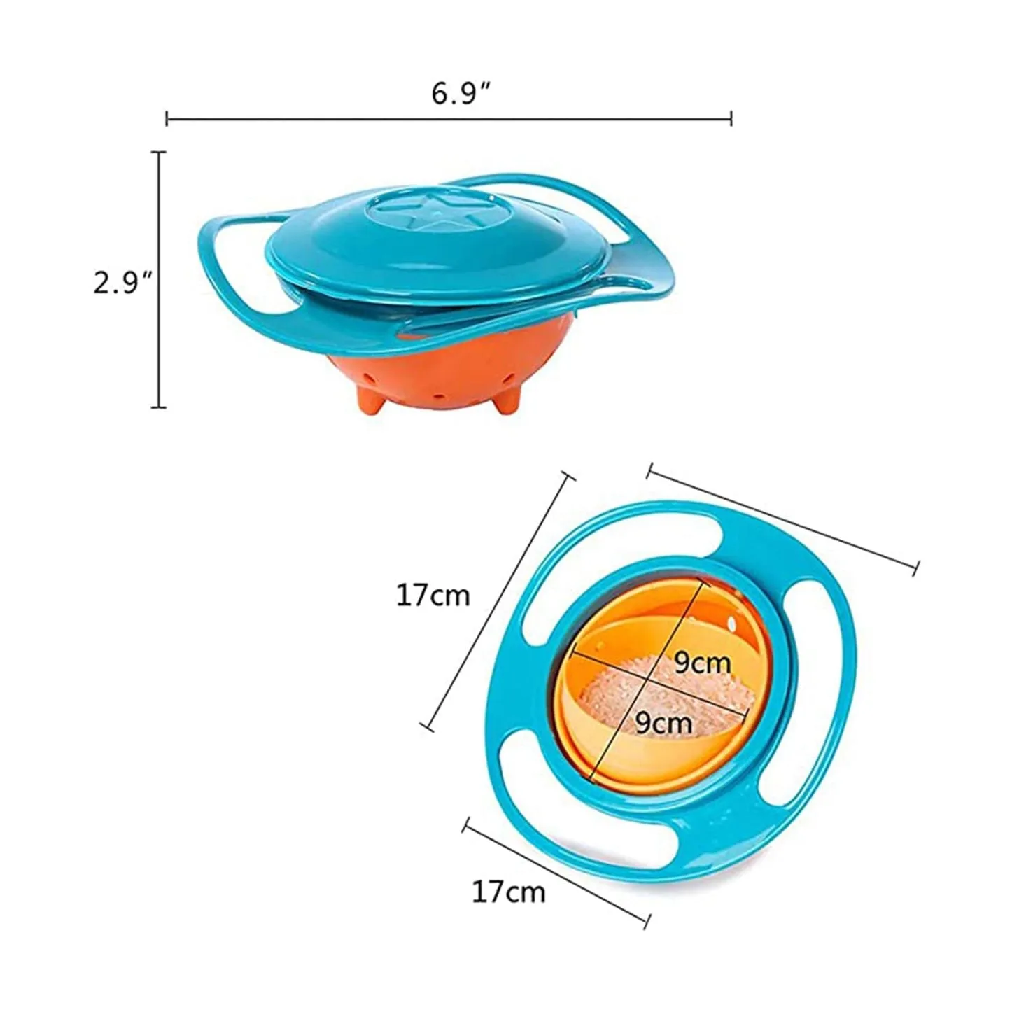 Gyro Bowl Anti Spill