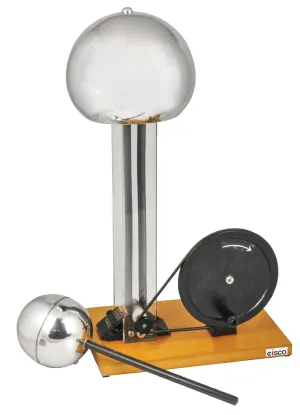 Hand Crank Van De Graaff Generator, 7.9" Sphere