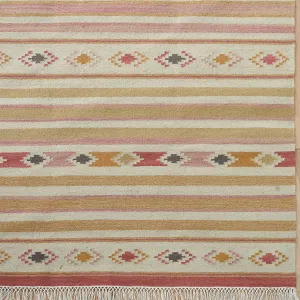 Hand-woven Wool Kilim  - Andalusia Saffron - Small