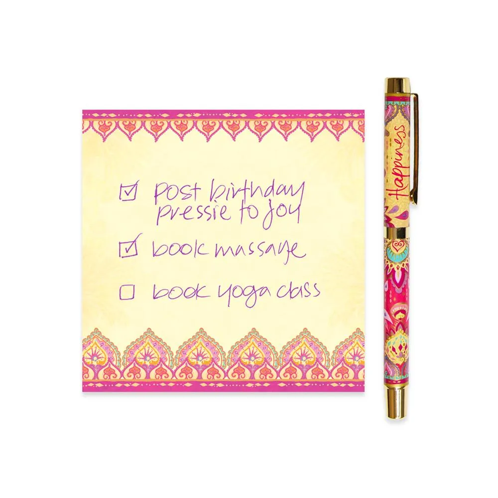 Happiness Rollerball Pen - Purple Ink
