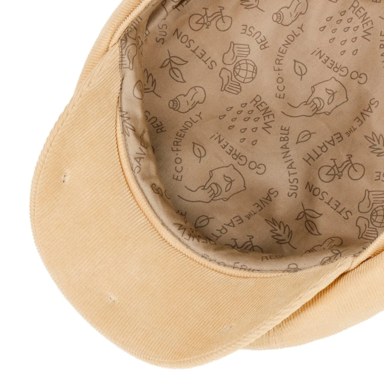 Hatteras Sustainable Corduroy Flat Cap by Stetson
